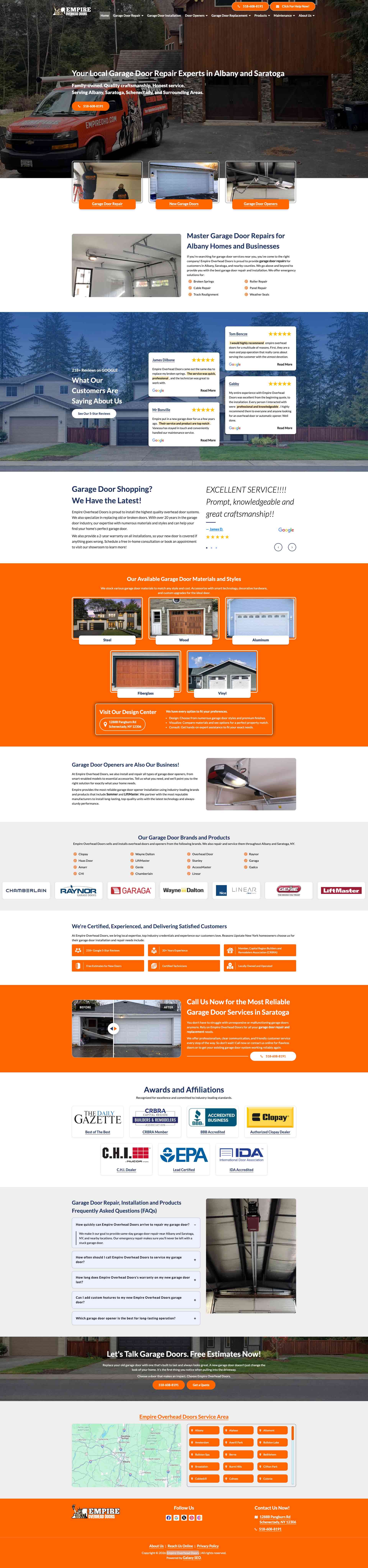 Empire Overhead Doors Homepage